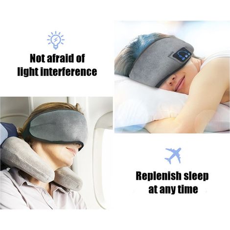 Masque de sommeil Bluetooth sans fil Bluetooth 5.0, idéal pour les voyages et la sieste. (1/5)