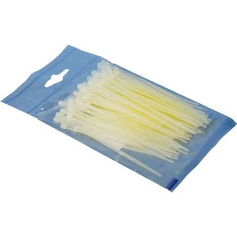 LOT DE 100 ATTACHE-CABLES LOGILINK KAB0001 TRANSPARENT