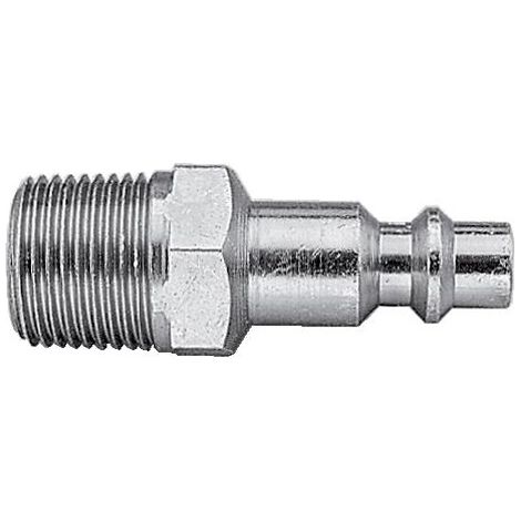 Embout fileté mâle pour air comprimé IRP O6, filetage 14/125 pouce gaz