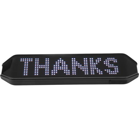 225 x 55 x 15 mm Farb-LED-Schild, 4 Modi, App-Steuerung, programmierbare Fahrradblinker, USB-Ladefunktion (1/5)