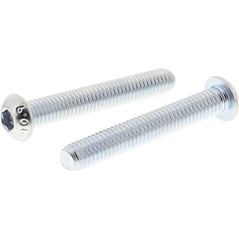 Vis à six pans creux, M6 x 40mm, tête Vis bombée à tête creuse hexagonale, en Acier ( Prix pour Boîte de 25 )