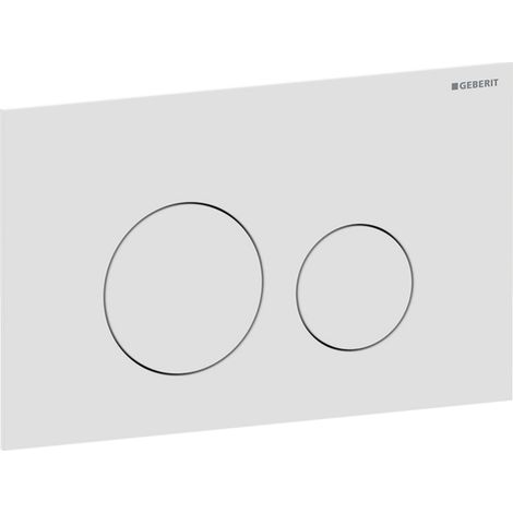 Geberit Sigma40 Round Dual Flush Plate - Matt White