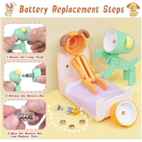 Veilleuse Mini - Forme Animal - LED Réglable - Protection Des Yeux - 6 Pièces (1/5)