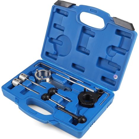 Jeu de 9 Pièces Kit Calage Distribution Compatible avec 1.6 2.0 TDI CR, Pige de Calage Distribution, Outil de Réglage du Moteur avec Boîte (1/5)