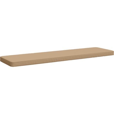Coussin de banc 1 pièce VUGHT 100 % polyester Sable vidaXL