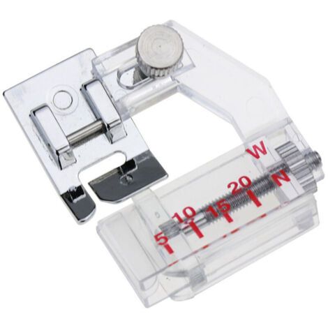 Pied Pose Biais - Pied de Reliure en Biais réglable - Pied de Presse à Ruban réglable,Compatible avec la Plupart des Machines à Coudre domestiques,Réglable de 5 mm à 20 mm (1/4)