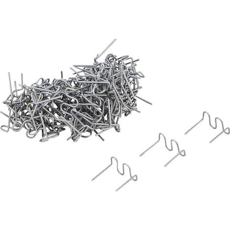 Jeu d'Agrafes de Réparation Ondulées 0,8 mm - 100 pcs - Fixation Solide et Pratique, Pro - D-Work (1/5)
