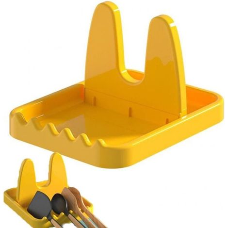 Portacoperchi pieghevole (2 pezzi), portaoggetti da cucina multifunzionale, portaspatola, portacucchiaio, portaoggetti da banco, portacoperchi, portaoggetti per (1/4)