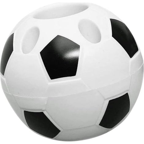 BRAVIX Porte-stylo Football Forme Bureau Crayon De Stockage Organisateur Conteneur Table Décor Football Porte-Stylo Bureau Crayon Conteneur Football Crayon Conteneur Noir