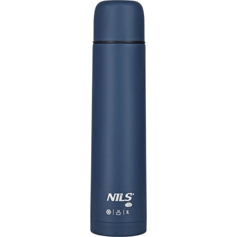 Touristic Thermoskanne 1000ml, Blau, Isolierflasche (1/5)