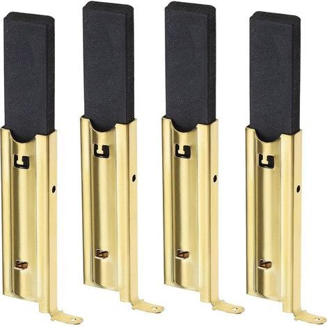 Lot de 4 balais de charbon L94MF7 pour machines à laver, balais de moteur de rechange, dimensions : 5 x 13,5 x 39,6 mm (1/5)