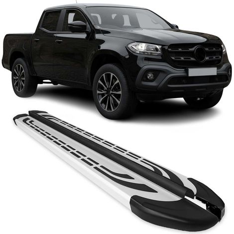 Marchepieds Latéraux Compatible avec Mercedes Classe X 2017-2023 Aluminium Gris 2Pcs (1/5)