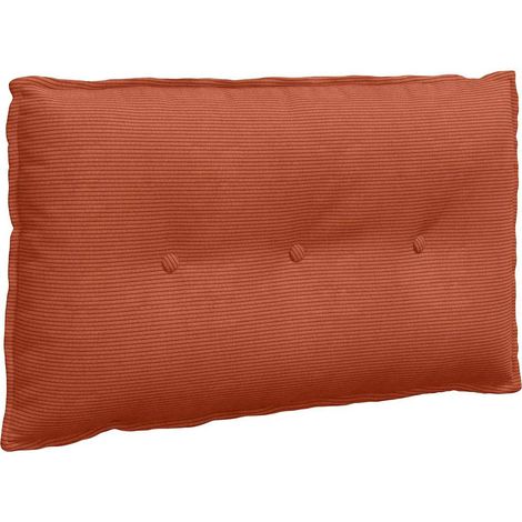 Rückenkissen Rot-Orange 80 x 50 cm Cordstoff vidaXL