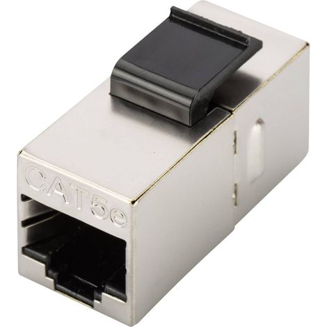 Digitus RJ45 / adaptateur RJ45 réseau informatique Adaptateur CAT 5e [1x RJ45 femelle, RJ45 femelle 8P8C - 1x RJ45 femelle, RJ45 femelle 8P8C] nickel R704921 (1/2)