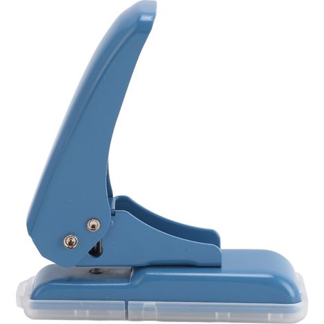 Beyamis Perforatrice à trou unique de 5,5 mm, pour feuilles mobiles, cartes, cuir et plastique, capacité de 40 feuilles, bleue. (1/5)