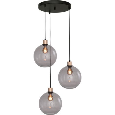 Lampe suspendue Vide Lazise 3x Ø 25cm doré - 2642-05-02-35-3-25 (1/3)
