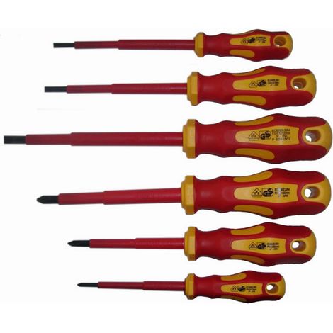 Serie 6 giraviti con isolamento vde lavoro elettricisti bricolage (1/2)