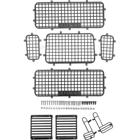 Grille de protection métallique pour fenêtre RC, simulation exquise, anti-rayures, pour voitures Traxxas TRX4 (1/5)