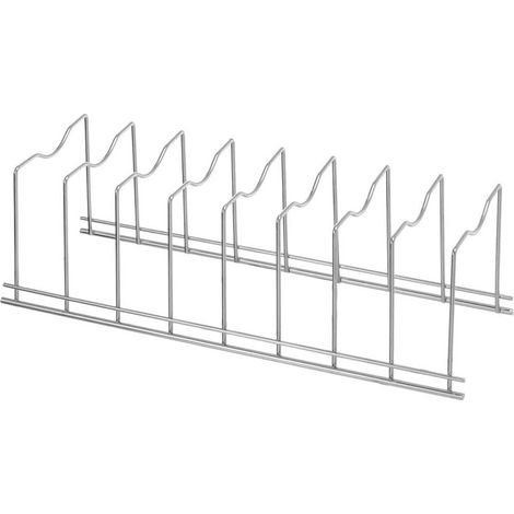 Support en acier inoxydable pour assiettes et couvercles, organiseur de cuisine (1/5)