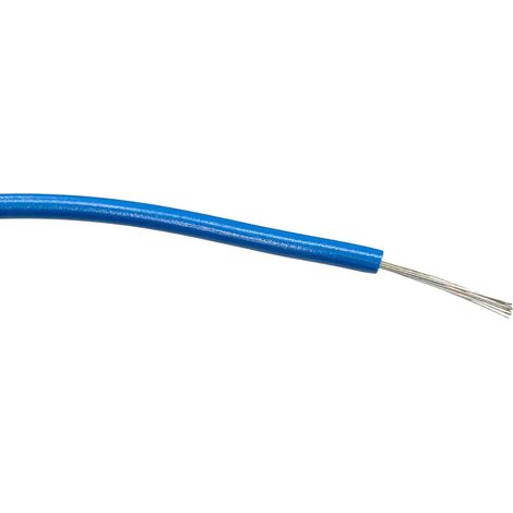 Fil électrique RS PRO BS4808 0,5 mm² 20 AWG, 1 kV c.a., PVC Bleu, 100m ( Prix pour Bobine de 100 )