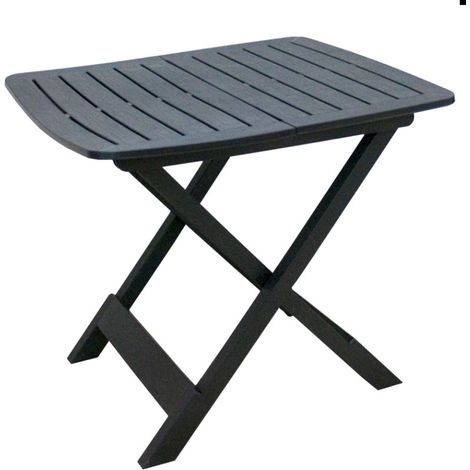 Gerimport gartentisch 79 x 72 x 70 cm Polypropylen schwarz