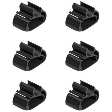 Lot de 6 Clips de Serrage pour Bras d'Essuie-Glace - Colliers de fixation pour tuyau de lave-glace (Compatible Peugeot, Citroën, DS) (1/5)