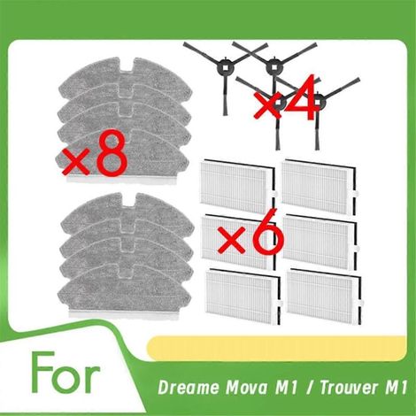 18 filtres et chiffons de rechange pour robot aspirateur M1 / Trouver M1 (1/4)