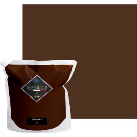 Peinture acrylique velours murs et plafonds 5L Marron Chocolat Abomey (1/5)