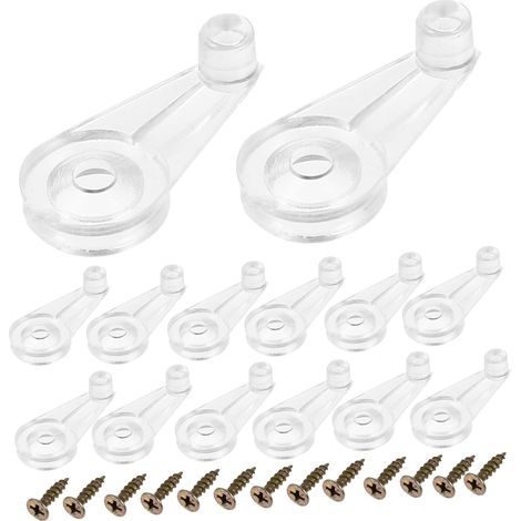 50 Pièces Clips De Fixation Pour Porte De Placard Verre Lot De Clips Pour Miroir Avec Vis Pour Miroir Verre (1/5)