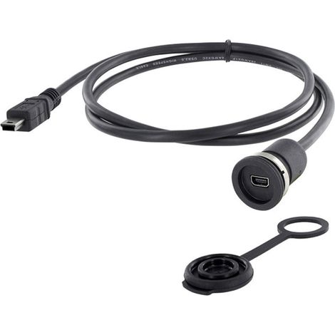 Mini USB 2.0 Typ B Chassisbuchse, Einbau M16 1310-1011-01 encitech Inhalt: 1 St. (1/2)