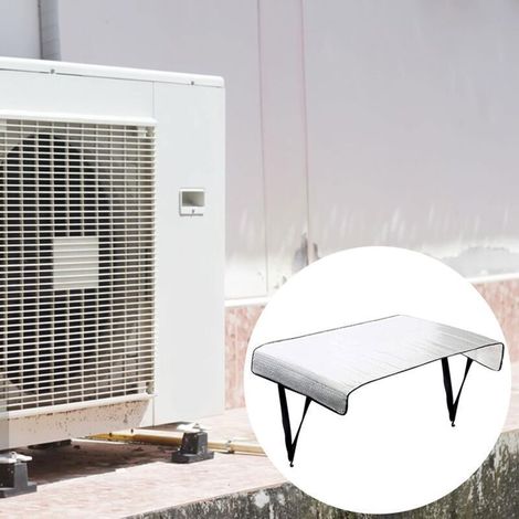 Accessoires de pièces de climatiseur extérieur, housse de protection en feuille d'aluminium pour unité extérieure de pompe à chaleur 110 x 55 cm