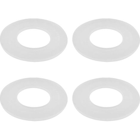 4 x Silicone Toilet Tank Water Stop Seal Compatible with Universal Toilet Outlet Flush Valve Repair Rubber Tank (1/5)