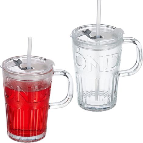 Set mit 2 trinkglasern mit henkel 8841
