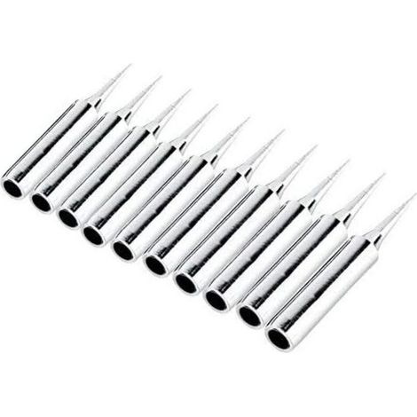 10Pcs 900M-T-I Pointe de Fer à Souder en Cuivre Plaqué Nickel - Fer pour Station de Soudage Forme I (1/5)