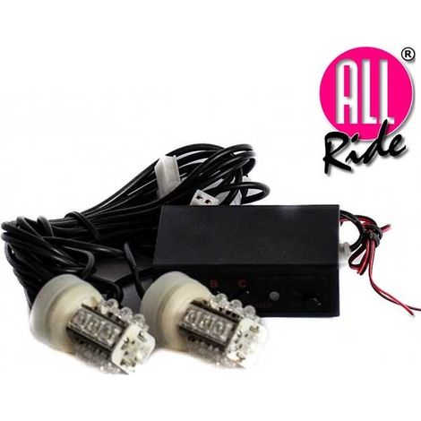 Kit lampade anteriori per auto 3 funzioni 26 Led H7 12 Volt con centralina