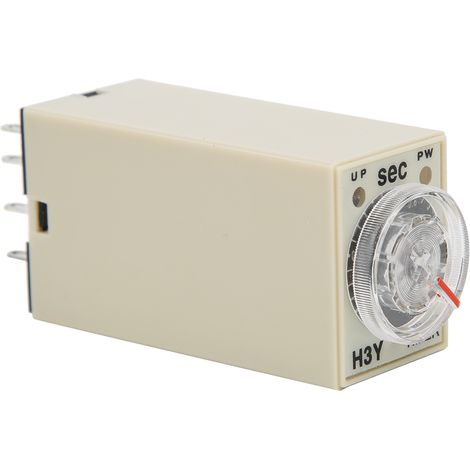 H3Y-2 Verzögerungs-Timer 8-poliges Timer-Relais 01 Sekunde Drehknopf-Zeiteinstellung 5A für vielfältige Zwecke (110VAC) (1/5)
