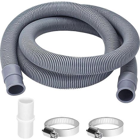 Rallonge de tuyau d'évacuation pour lave-linge, tuyau d'évacuation universel de 2 m pour lave-linge, tuyau d'évacuation D-AquaForge (1/5)
