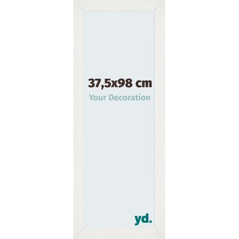 yd. - Cadre photo 37.5x98 - Blanc Patine - MDF - Mura