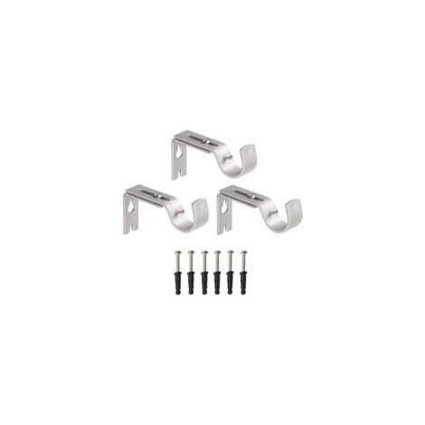 Set di staffe a muro regolabili per aste per tende (3 pezzi) - Accessori per tende - Crezuo