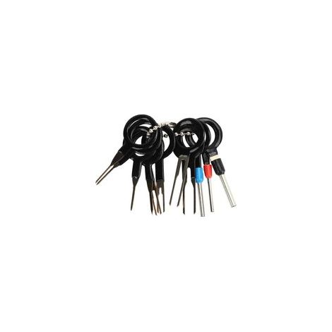 Kit d'outils de dépose de bornes de voiture, ensemble d'extraction de broches de connecteur à sertir pour câblage électrique, pour harnais, appareil ménager, 11 pièces