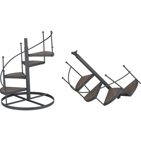Étagère à plantes en fer forgé, style européen décoratif, installation facile pour balcon ou salon (1/5)