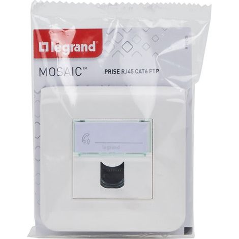 Mosaico Enchufe Rj45 Cat 6 Ftp Blanco Completo - Legrand