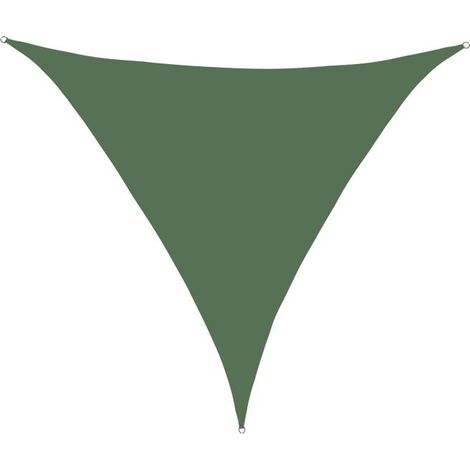 Voile d'ombrage Triangulaire 3x3x3m Imperméable Toile Ombrage UV Protection pour Patio Jardin, Terrasse,Extérieur, Balcon (Vert encre) (1/4)