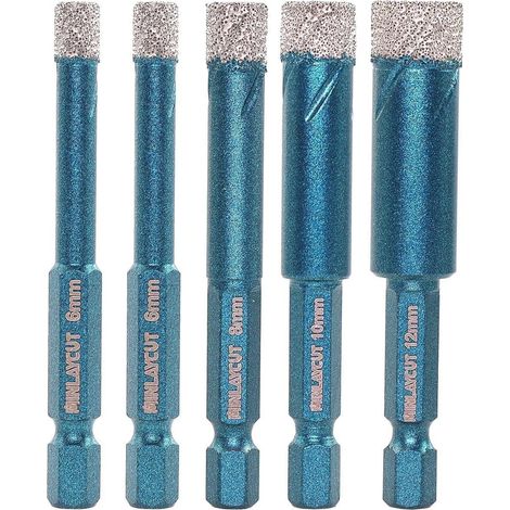 Fliesenbohrer Diamantbohrer Lochsäge Keramik Granit 6 6 8 10 12mm (1/5)