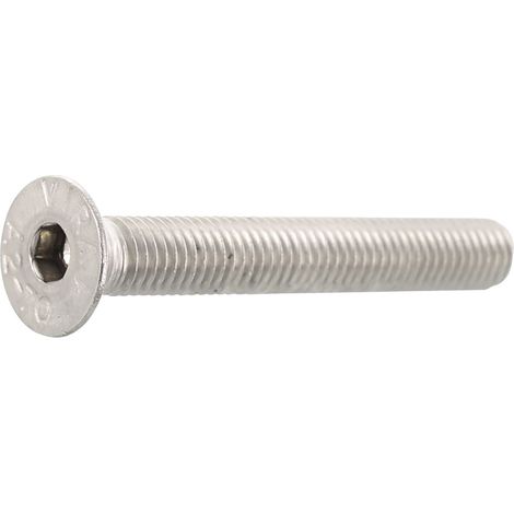 Senkschrauben M10x110 Senkkopfschrauben mit Innensechskant, Edelstahl A2 - 50 Stück