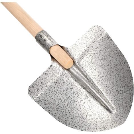 Frankfort Pelle de jardin robuste 270 x 265 mm pour manche de 38 mm de diamètre en acier pour ramasser les aliments en vrac avec manche en bois-NANOTEH (1/5)