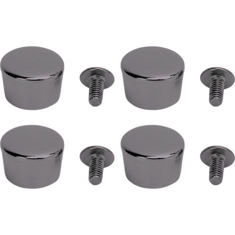 Lot de 20 rivets de reliure en cuir en alliage de zinc multifonctionnels pour la réparation de ceintures en cuir, vêtements et sacs à main, argent et noir. (1/5)