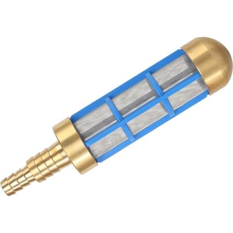 Filtre pour tuyau d'aspiration en laiton, 195 mm, 1/2 pouce et 3/4 pouce, Filtre à eau en laiton, Filtre de pompe à eau en laiton, Filtre pour tuyau, pour pompes de nettoyage haute pression (1/5)
