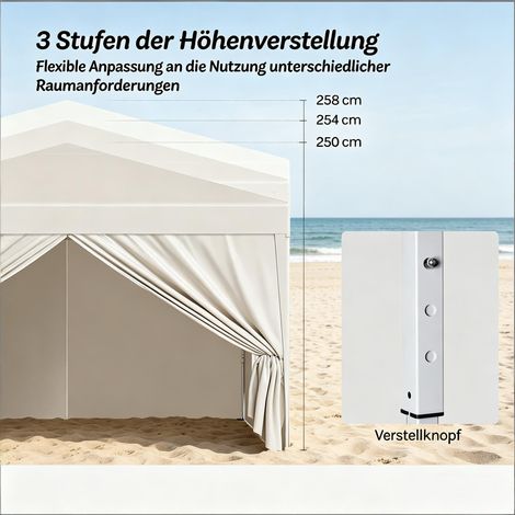 Gazebo moderne, gazebo de jardin, abri de toit extérieur, pour terrasse, mariage, traiteur et événements (gazebo uniquement)