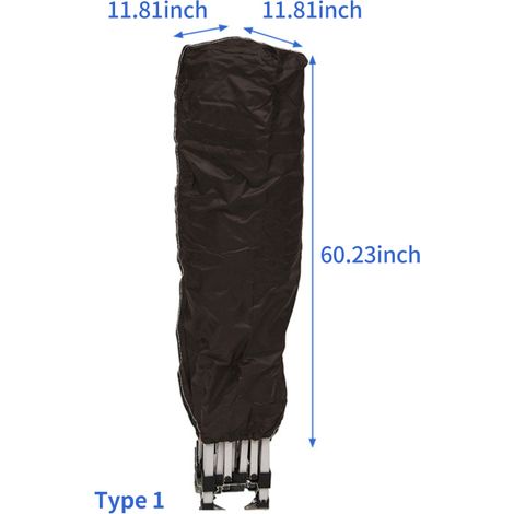 Housse de protection imperméable et résistante aux intempéries pour tente et auvent d'extérieur, en tissu Oxford, protection intégrale (1/3)